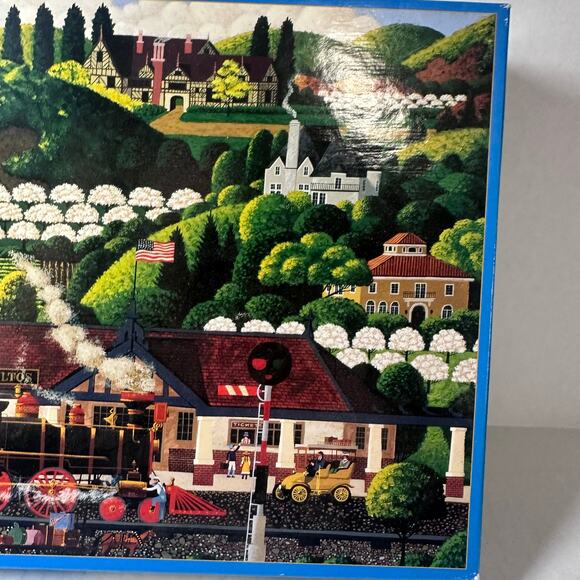 vintage 1999 "Los Altos Mail Train" Hometown Collection 1000-piece jigsaw puzzle - Picture 9 of 12